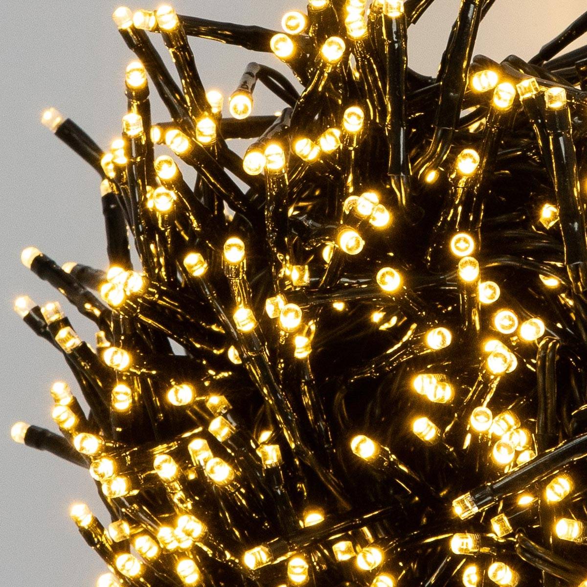 Ecd-Germany - Guirlande de Noël lumineuse 768 LED blanc chaud 5,5 m IP44 intérieur/extérieur - Image 7
