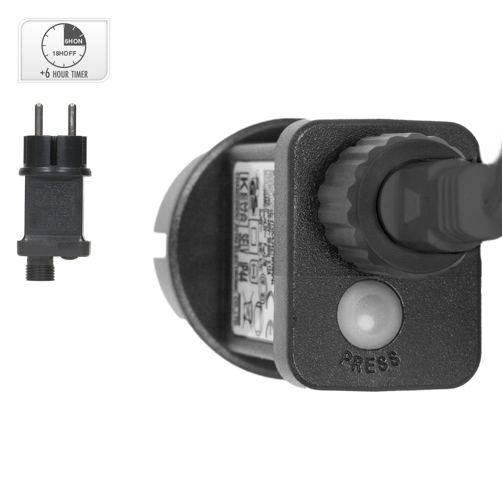 Ecd-Germany - Guirlande de Noël lumineuse 768 LED blanc chaud 5,5 m IP44 intérieur/extérieur - Image 6