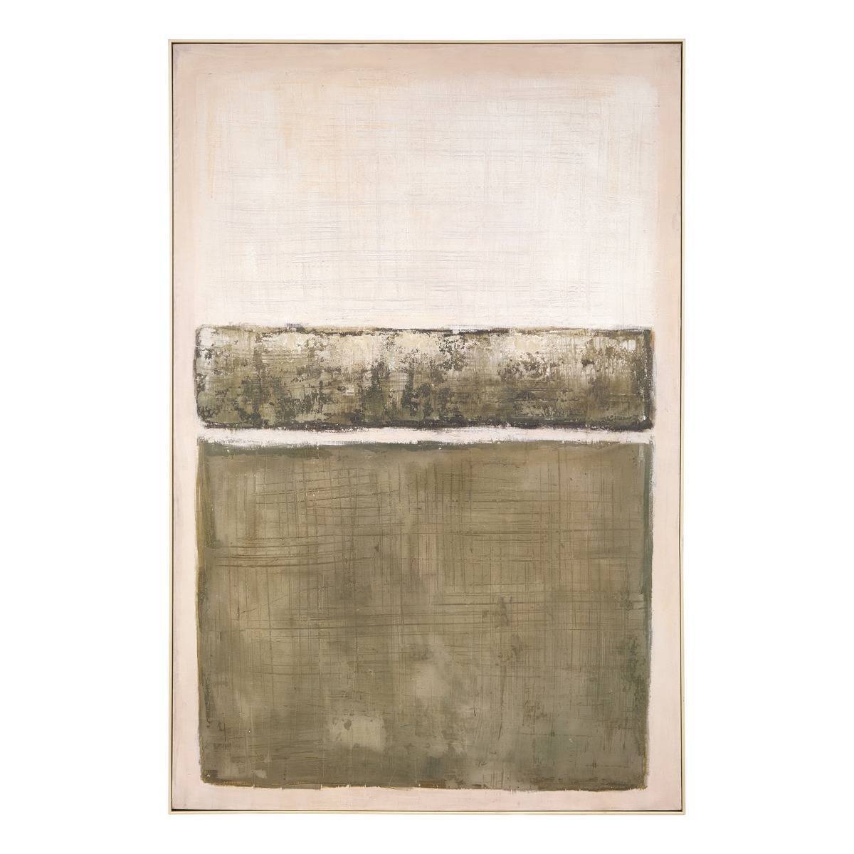 Atmosphera - Toile Alan 100x150cm vert - Atmosphera Créateur d'intérieur - Image 2