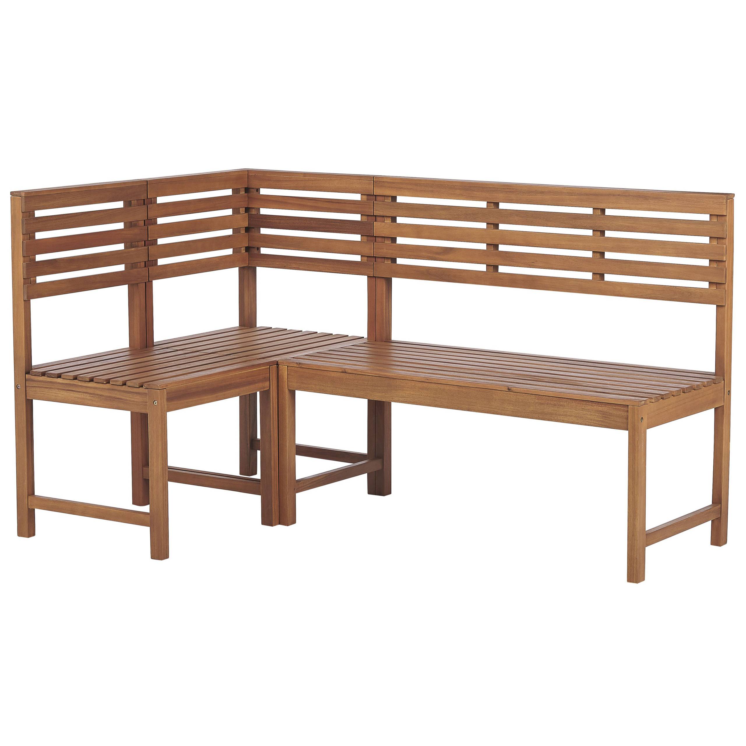 Beliani - Set de bistrot, 4 Personnes Acacia Marron TREIA - 160x100x92- Beliani - Image 5