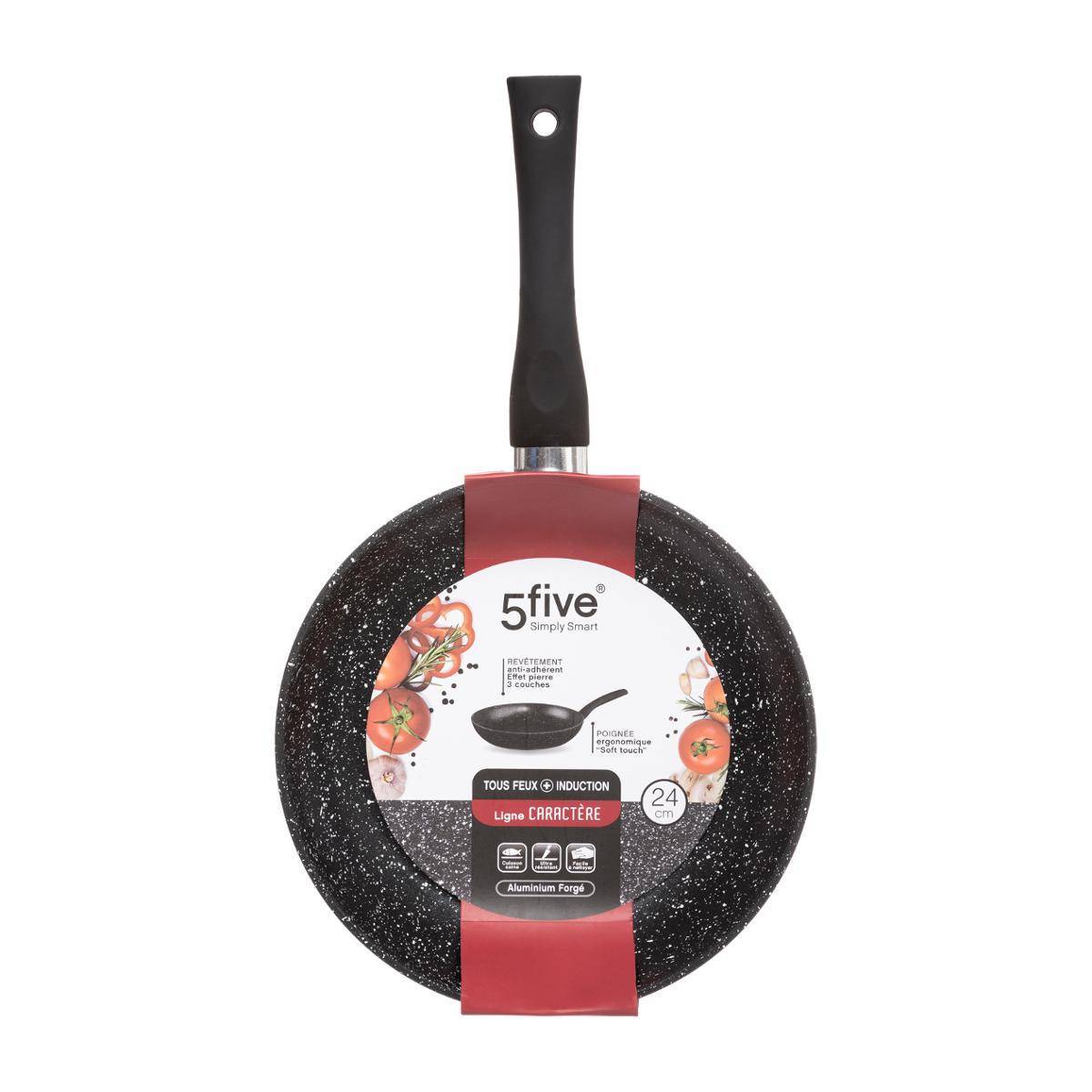 Poêle aluminium forgé "Caractère" 24cm - 5five - Image 1