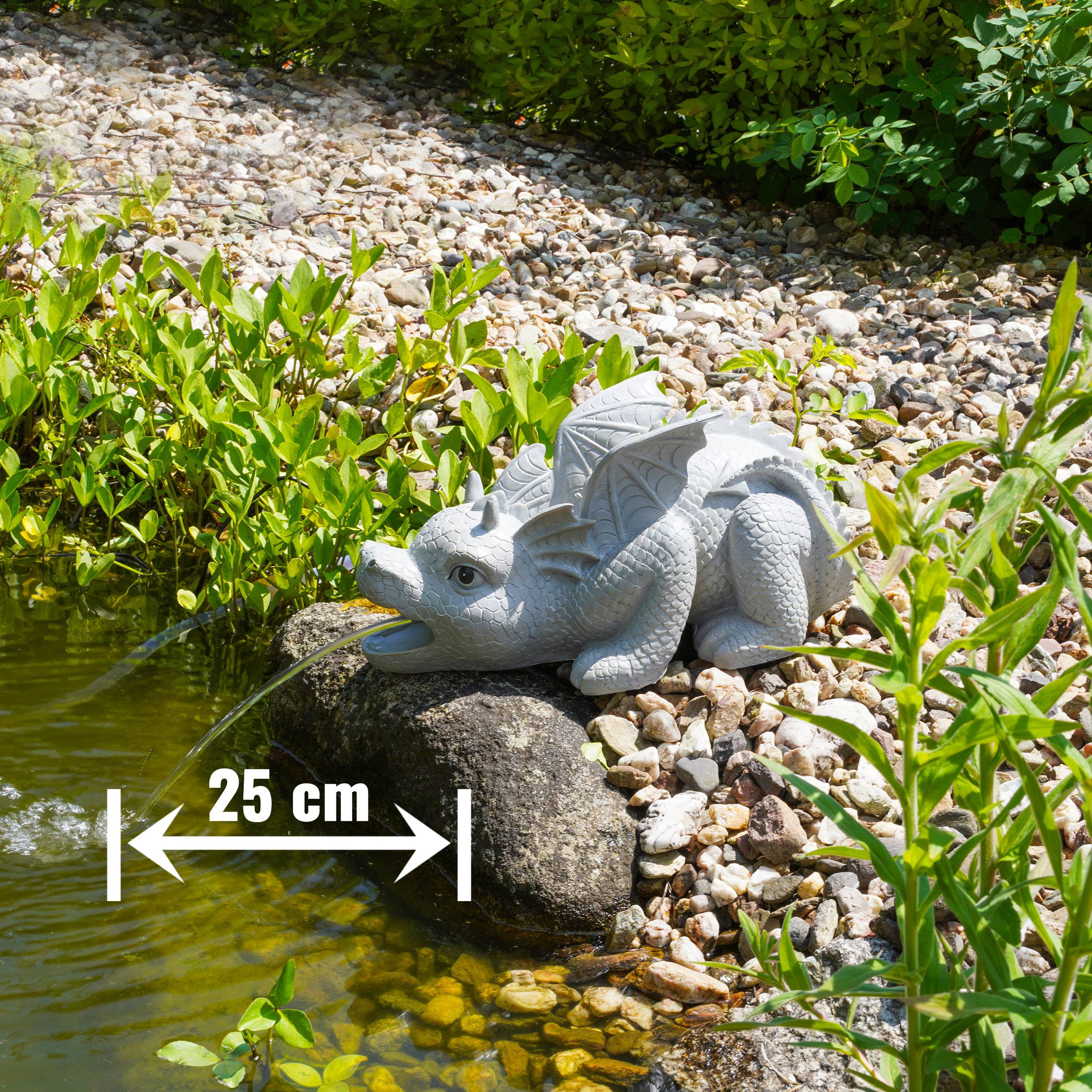 esotec gargouille DRAGON figure de bassin de jardin avec pompe de bassin jeu d'eau 101655 - Image 3