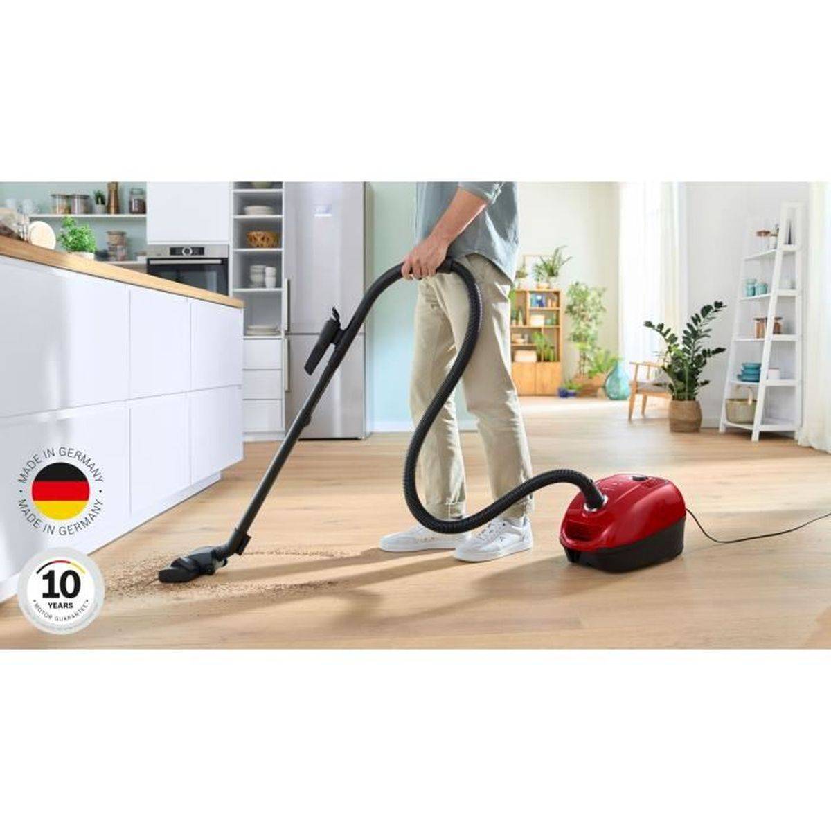 Bosch - Aspirateur avec sac Bosch Series 4 BGB38RD2 HEPA 600 W, portée 10 m, sac 4 L - BOSCH - Image 6