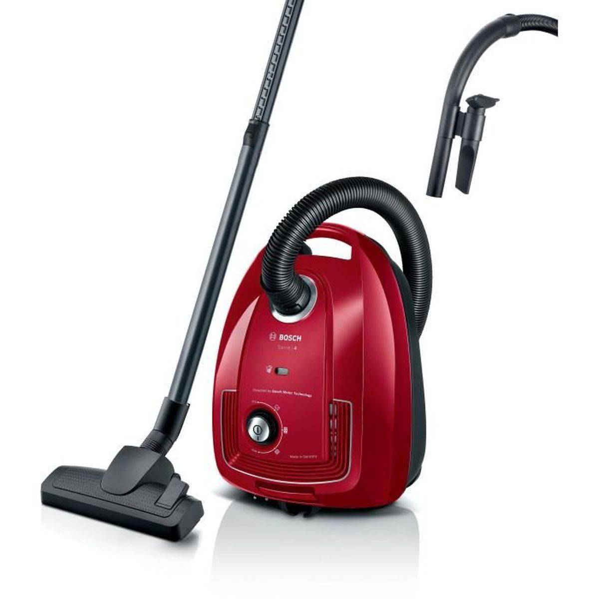 Bosch - Aspirateur avec sac Bosch Series 4 BGB38RD2 HEPA 600 W, portée 10 m, sac 4 L - BOSCH - Image 1
