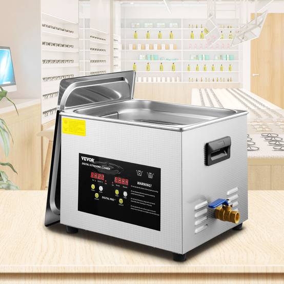 VEVOR Nettoyeur à Ultrasons Numérique 15 L avec Chauffage Minuterie 600 W 40 kHz - Image 8