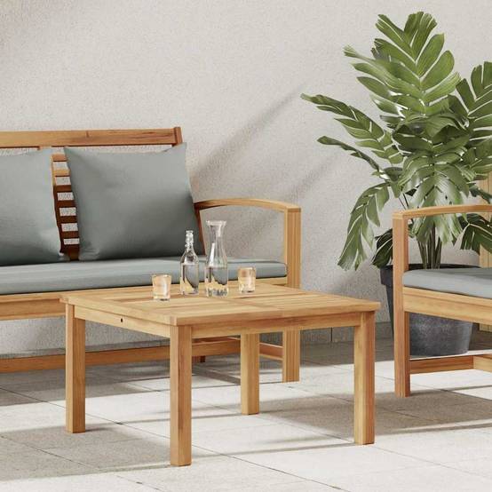 Table basse bois de teck massif marron 60 x 60 x 36 cm - PANGIVO - Image 1