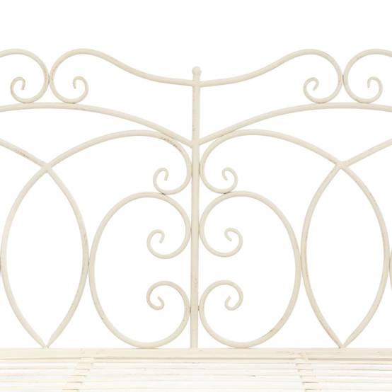 Prolenta Premium - Banc de jardin Blanc 83 X 104 cm - Prolenta Premium - Image 4