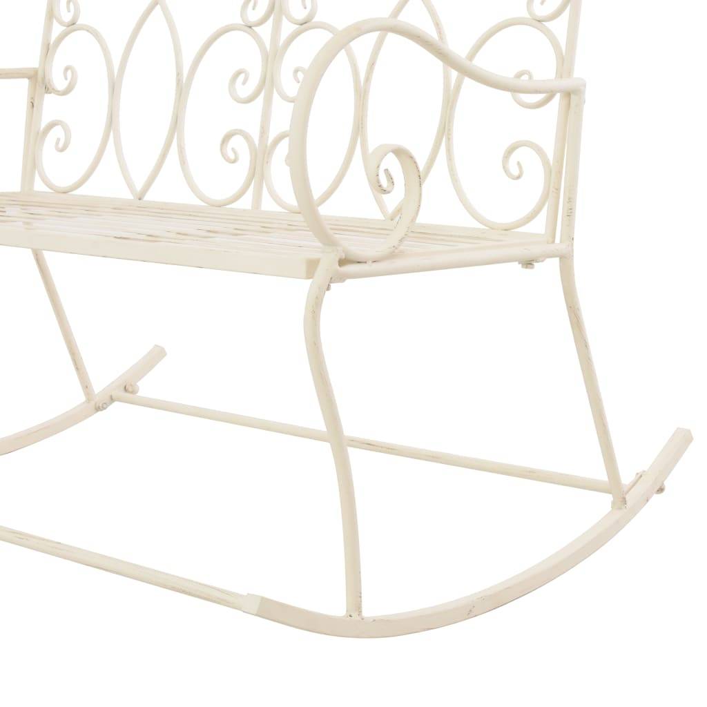 Prolenta Premium - Banc de jardin Blanc 83 X 104 cm - Prolenta Premium - Image 5