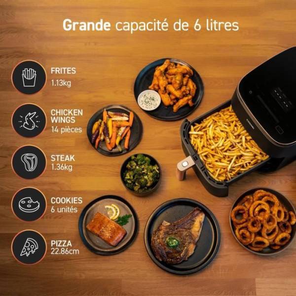 Friteuse Electrique  sans huile COSORI - Turbo Blaze Chef Edition - Capacité 6L - 6 programmes - 1725W - Noir - Image 5