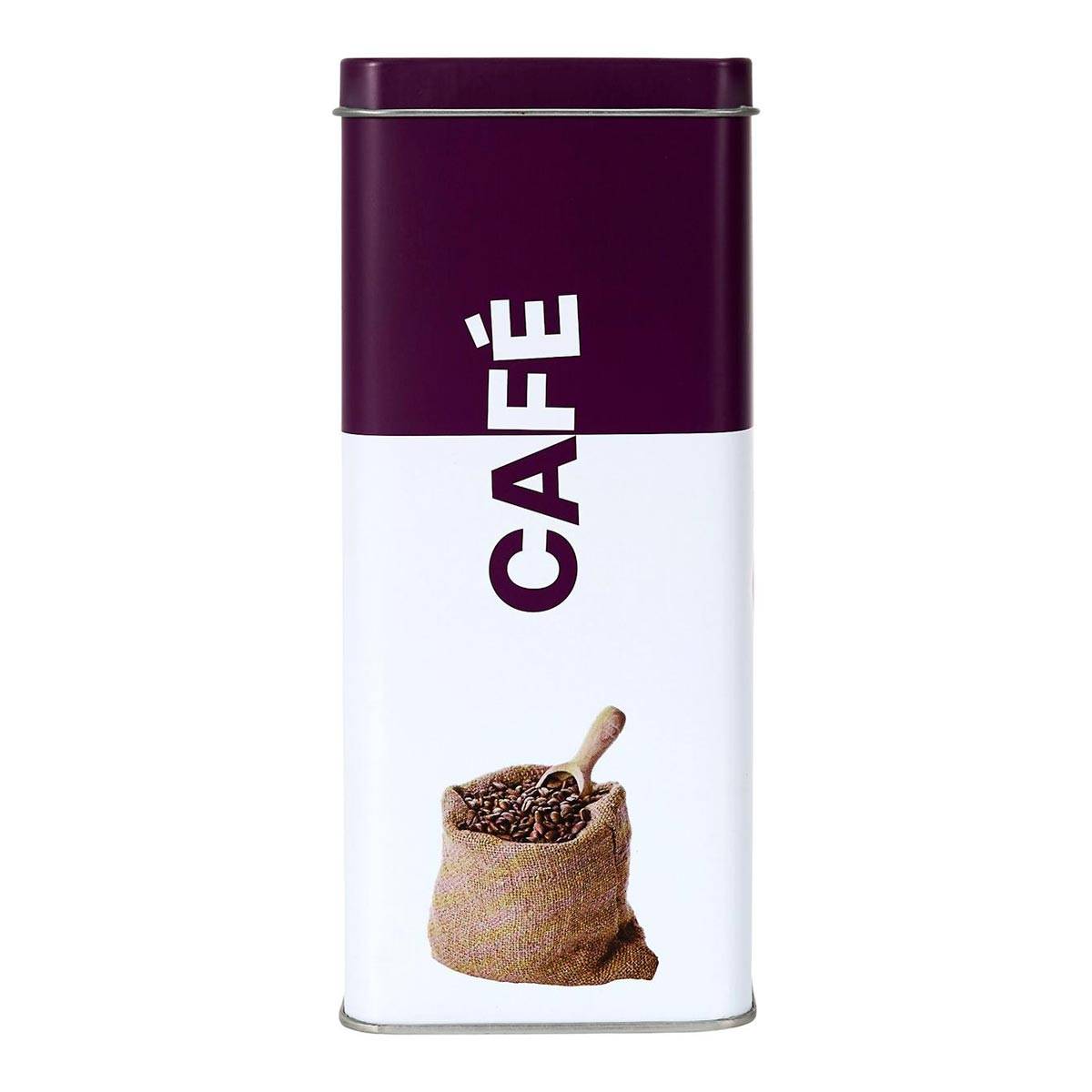Cook Concept - Boîte à Café en Métal "Ludique" 18cm Violet - Image 2