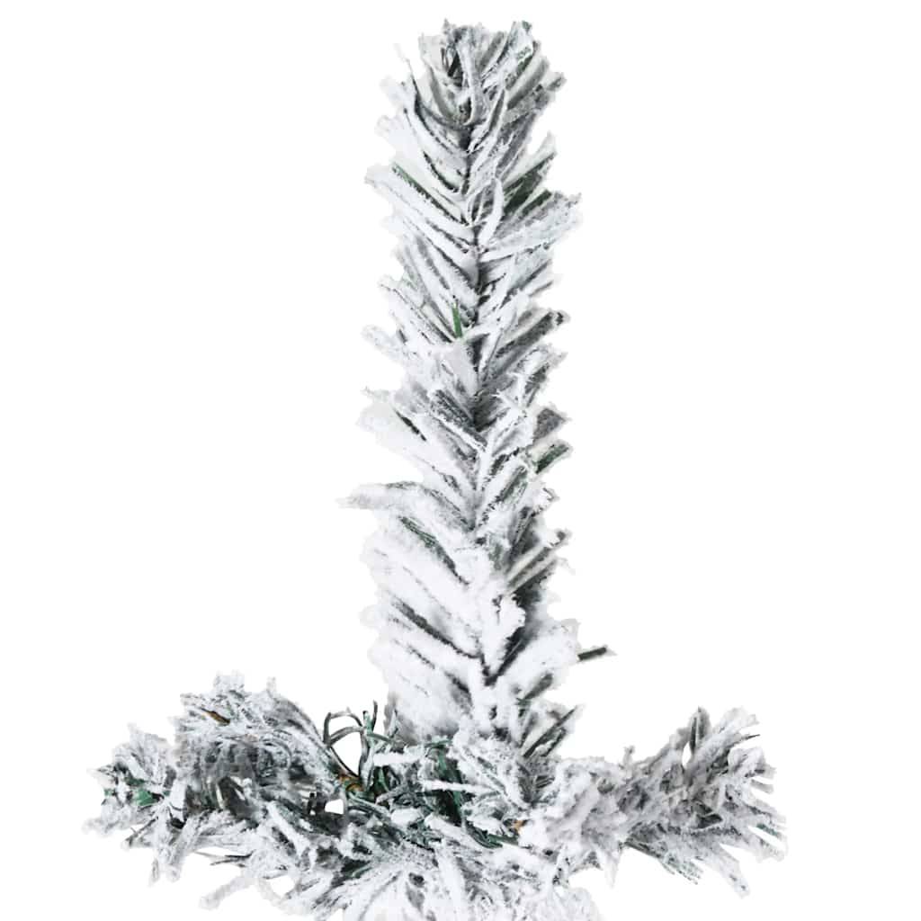 Vidaxl - Demi sapin de Noël artificiel mince avec neige floquée 240 cm vidaXL 344608 - Image 7