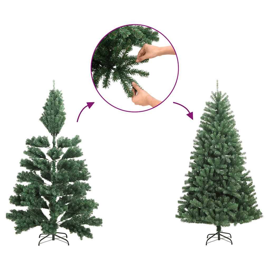 Vidaxl - Demi sapin de Noël artificiel mince avec neige floquée 240 cm vidaXL 344608 - Image 6