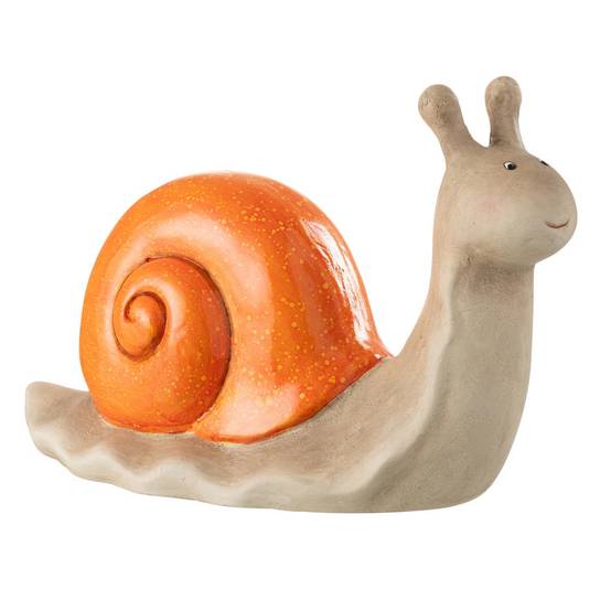Statuette Escargot Extérieur "Pasquale" 40cm Orange - Image 1