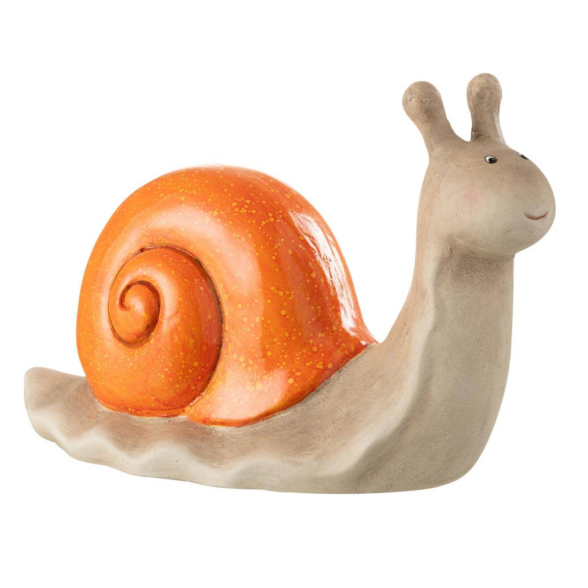 Statuette Escargot Extérieur "Pasquale" 40cm Orange - Image 1