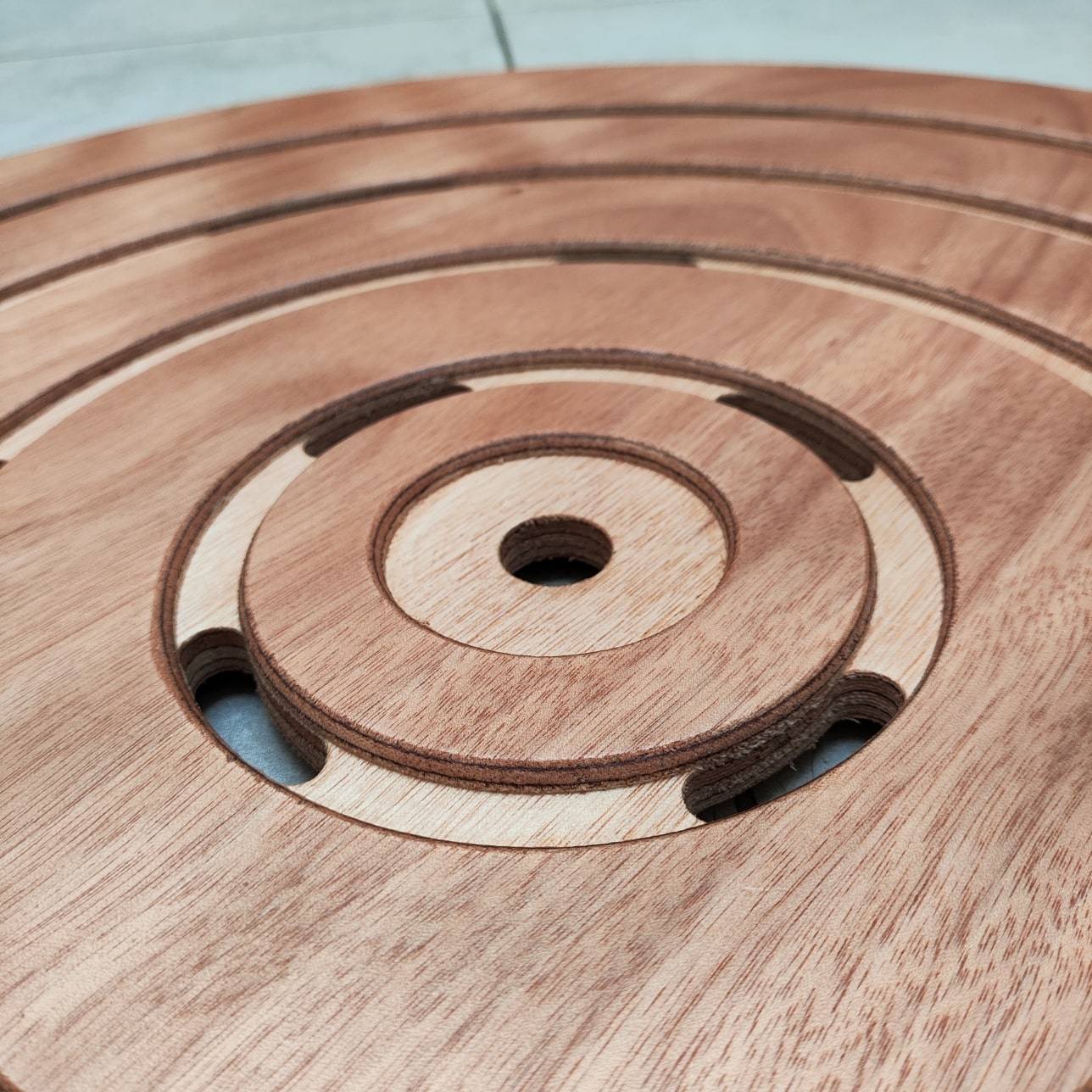Receveur De Douche Rond Sined Wood Okume - Image 3