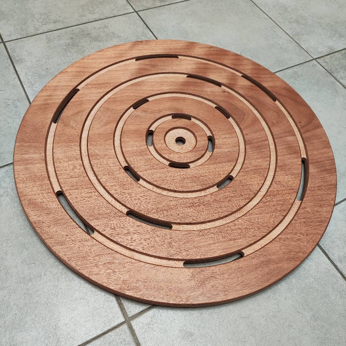 Receveur De Douche Rond Sined Wood Okume - Image 1