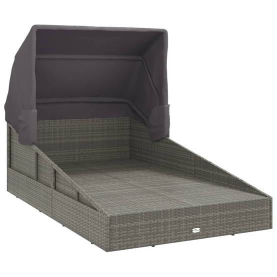 Prolenta Premium - Chaise longue pliante/transat Kaldor Gris 200 X 114 X 128 cm - P87210G - Image 7
