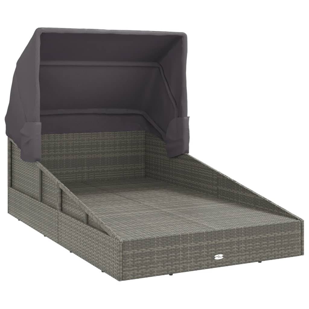Prolenta Premium - Chaise longue pliante/transat  Kaldor Gris  200 X 114 X 128 cm  - P87210G - Image 7