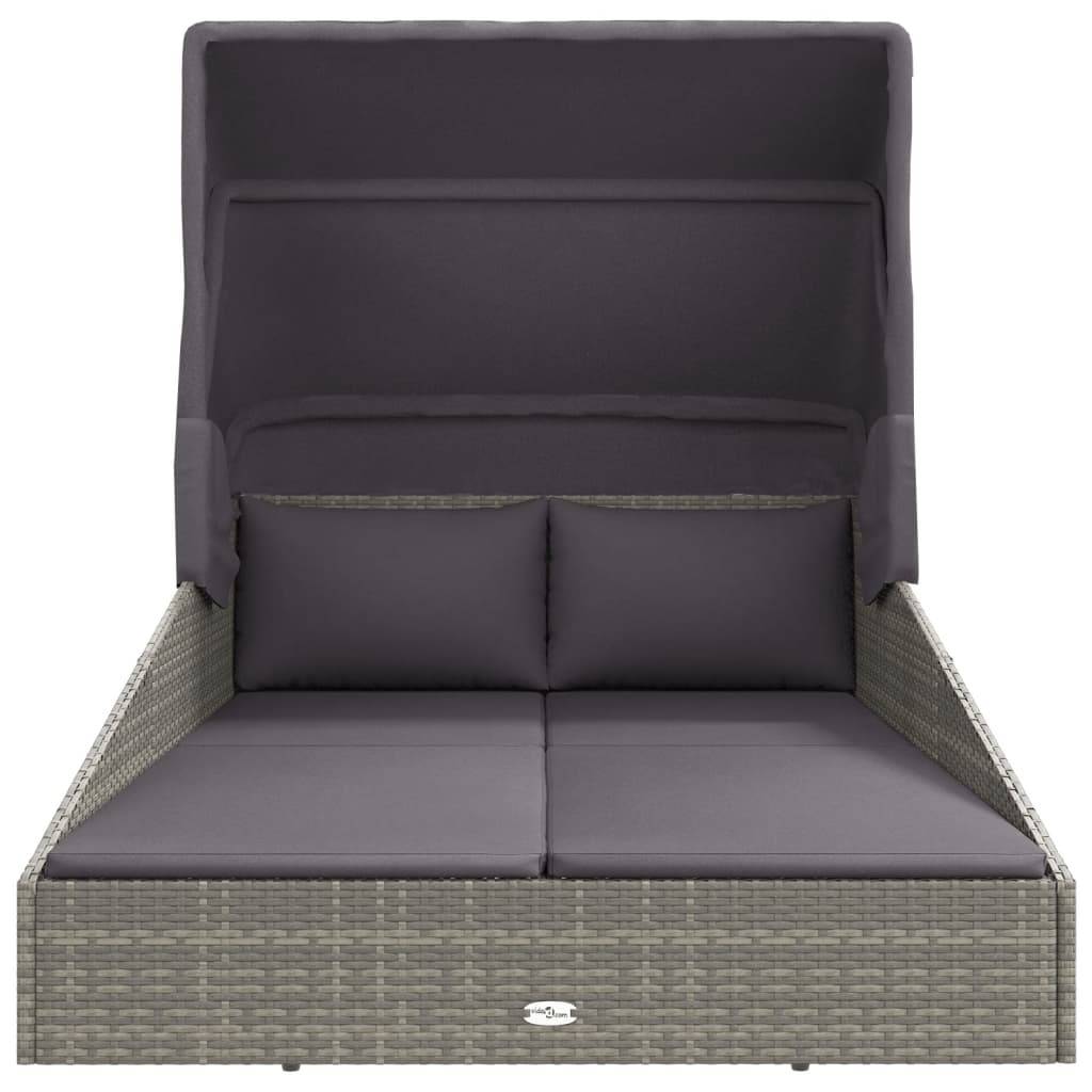 Prolenta Premium - Chaise longue pliante/transat  Kaldor Gris  200 X 114 X 128 cm  - P87210G - Image 3