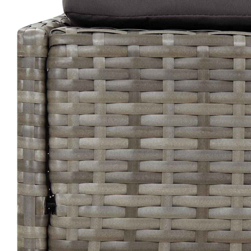 Prolenta Premium - Chaise longue pliante/transat Kaldor Gris 200 X 114 X 128 cm - P87210G - Image 8