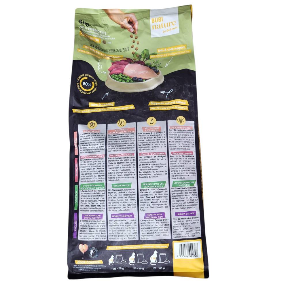 Bubimex - Croquettes chat stérilisé sans céréales au poulet Bubi Nature - 6 kg - Image 2