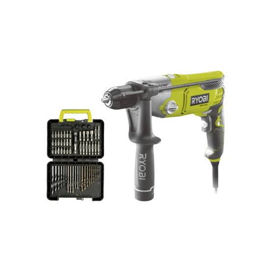 Ryobi - Pack RYOBI Perceuse à percussion RPD1200-K - 1200W - Coffret de 60 accessoires - RAK60DDF - Image 1