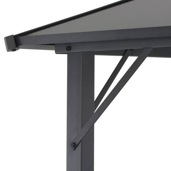 Vidaxl - Tonnelle avec toit Aluminium 4x3x2,6 m Noir vidaXL 44643 - Image 5