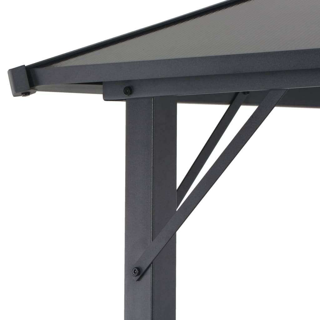 Vidaxl - Tonnelle avec toit Aluminium 4x3x2,6 m Noir vidaXL 44643 - Image 5