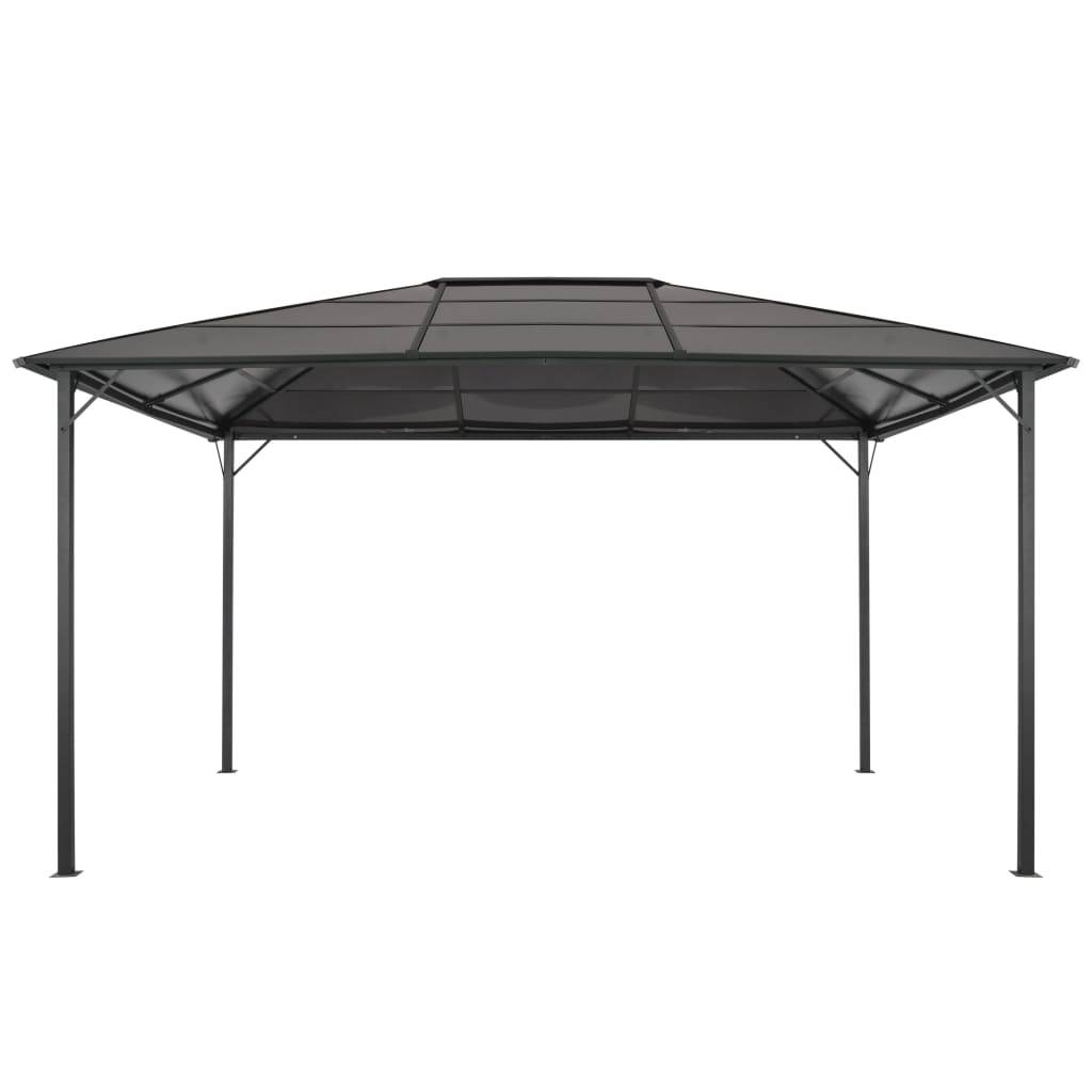 Vidaxl - Tonnelle avec toit Aluminium 4x3x2,6 m Noir vidaXL 44643 - Image 6