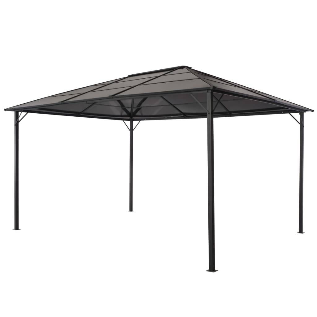 Vidaxl - Tonnelle avec toit Aluminium 4x3x2,6 m Noir vidaXL 44643 - Image 1
