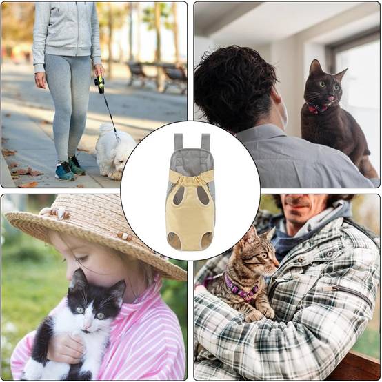 Sac pour chat-Sac à Dos Transporteur pour Chien et Chat Ventilé et Portable- Living123 - Image 4