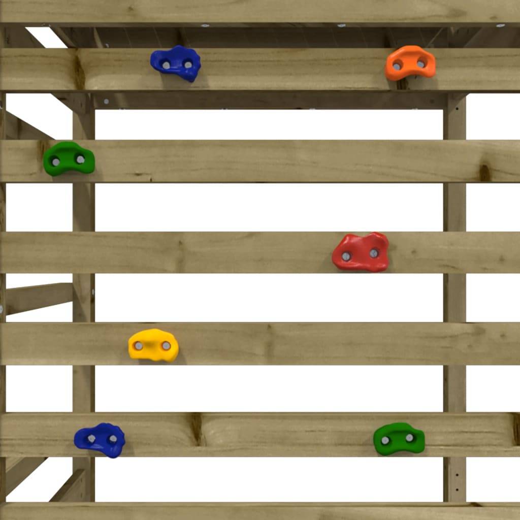 Helloshop26 - Aire de jeux d'extérieur balançoires toboggan portiques robuste jeux jardin 245 x 362 x 264 cm bois de pin imprégné - Image 6