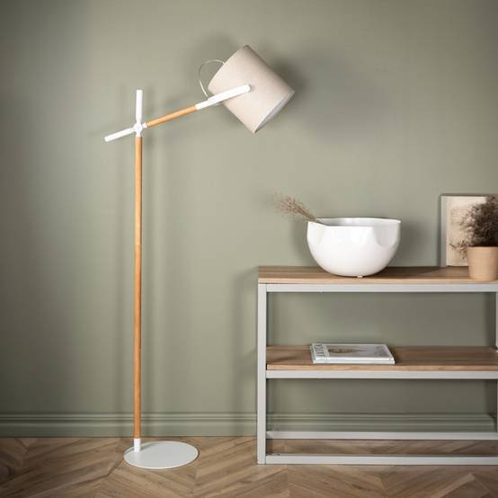Lampadaire Design "Dennis" 156cm Blanc - Image 7