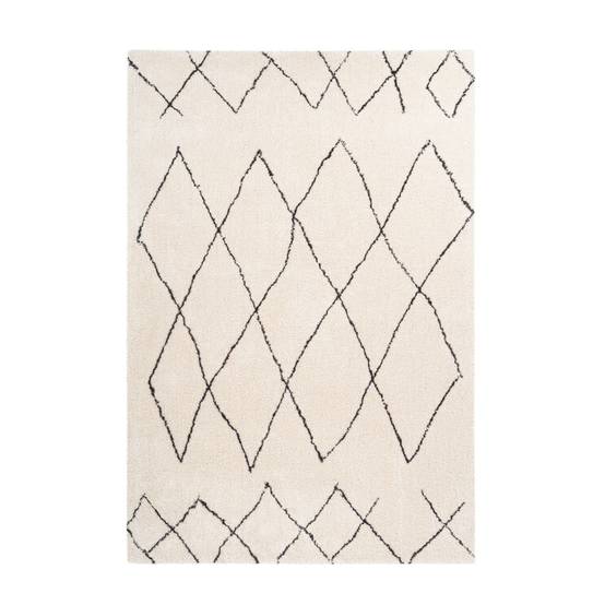 Tapis Motif Géométrique "Orlando" Ivoire 200 x 290 cm - Image 1