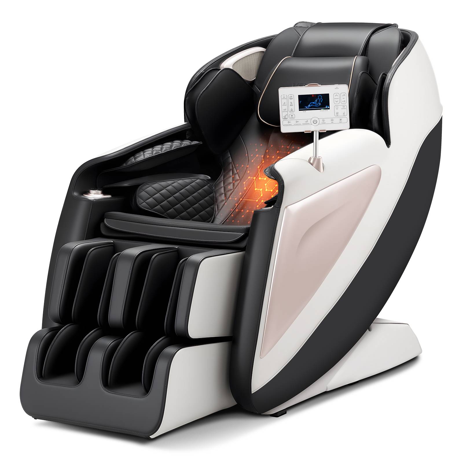 Vevor - VEVOR Fauteuil massage rail SL, relaxation 3D inclinable, zéro gravité, 18 modes auto, chauffant. - Image 1