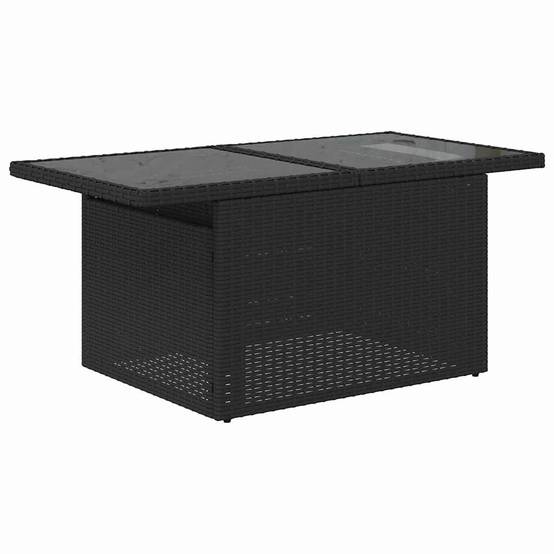 Vidaxl - Ensemble de canapé de jardin 11 pcs Noir Poly rotin vidaXL 3348353 - Image 8