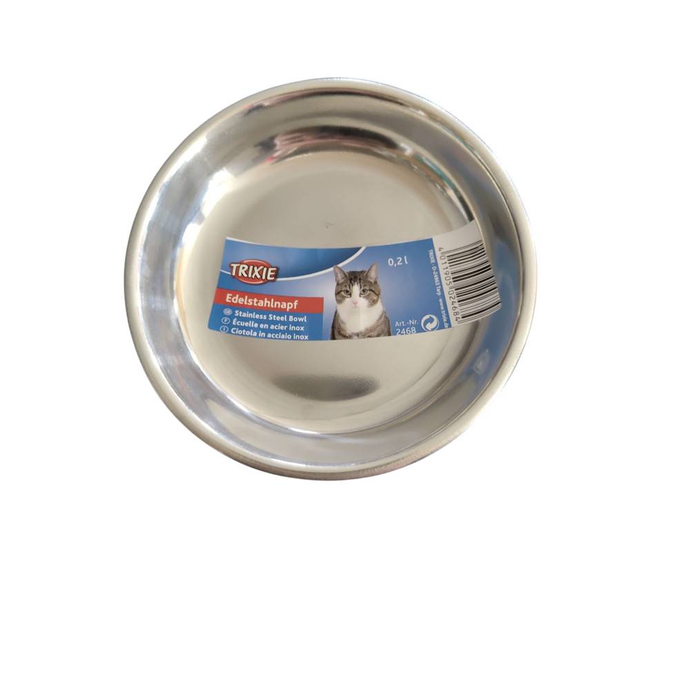 Trixie - écuelle 0.2 L ø 13 cm en acier inox  pour chat - Image 2