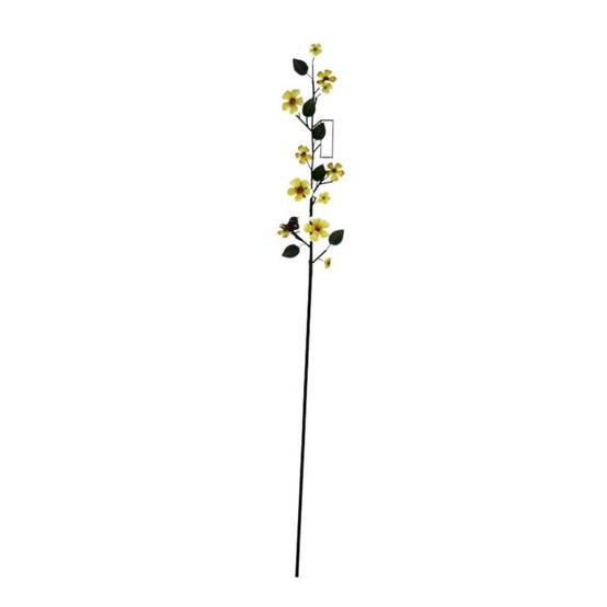 La Grande Prairie - Tuteur pluviomètre fleurs 168x19x7cm - Image 2
