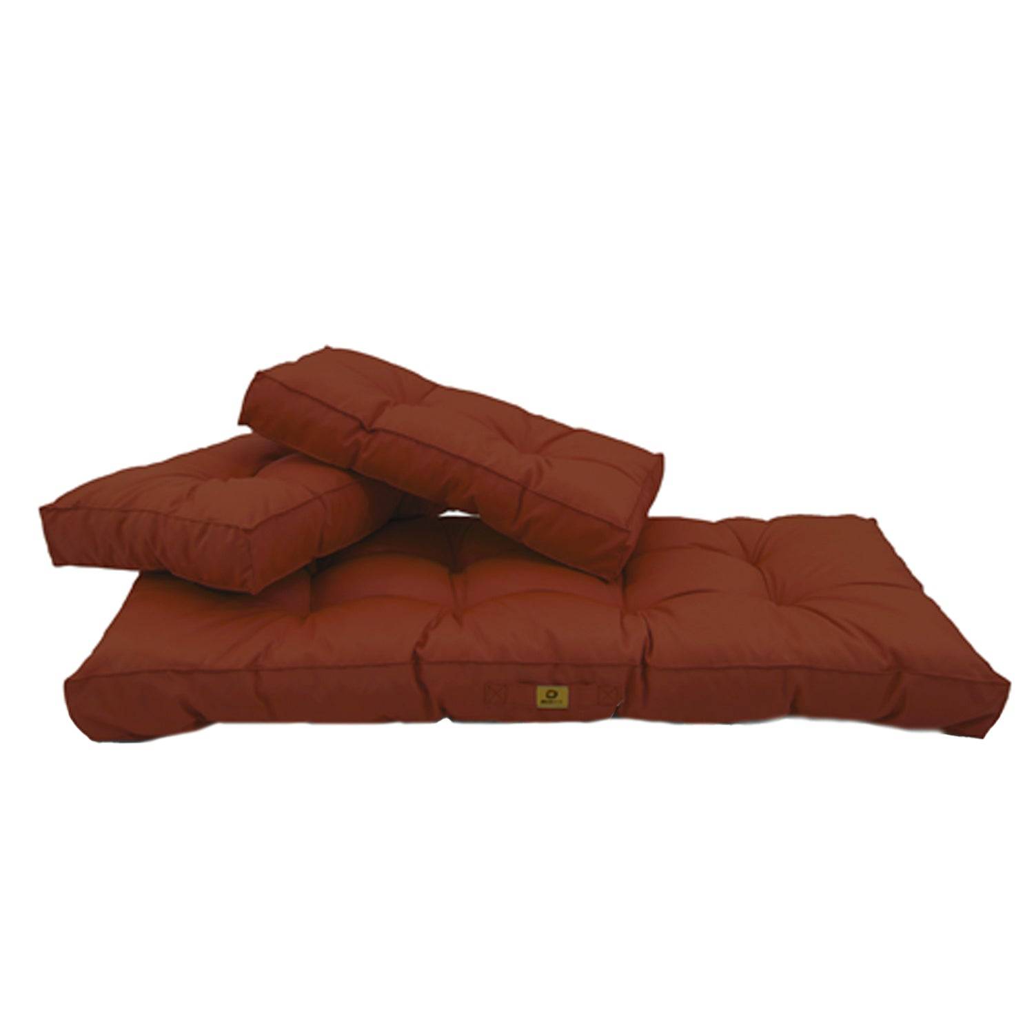 Coussins pour salon de jardin capitonné 100x50cm Terracotta - Déco arts - Image 4