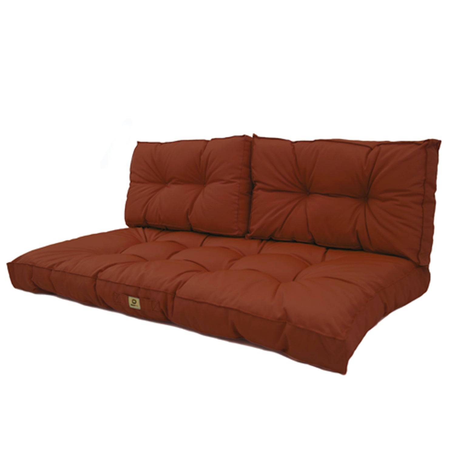 Coussins pour salon de jardin capitonné 100x50cm Terracotta - Déco arts - Image 1