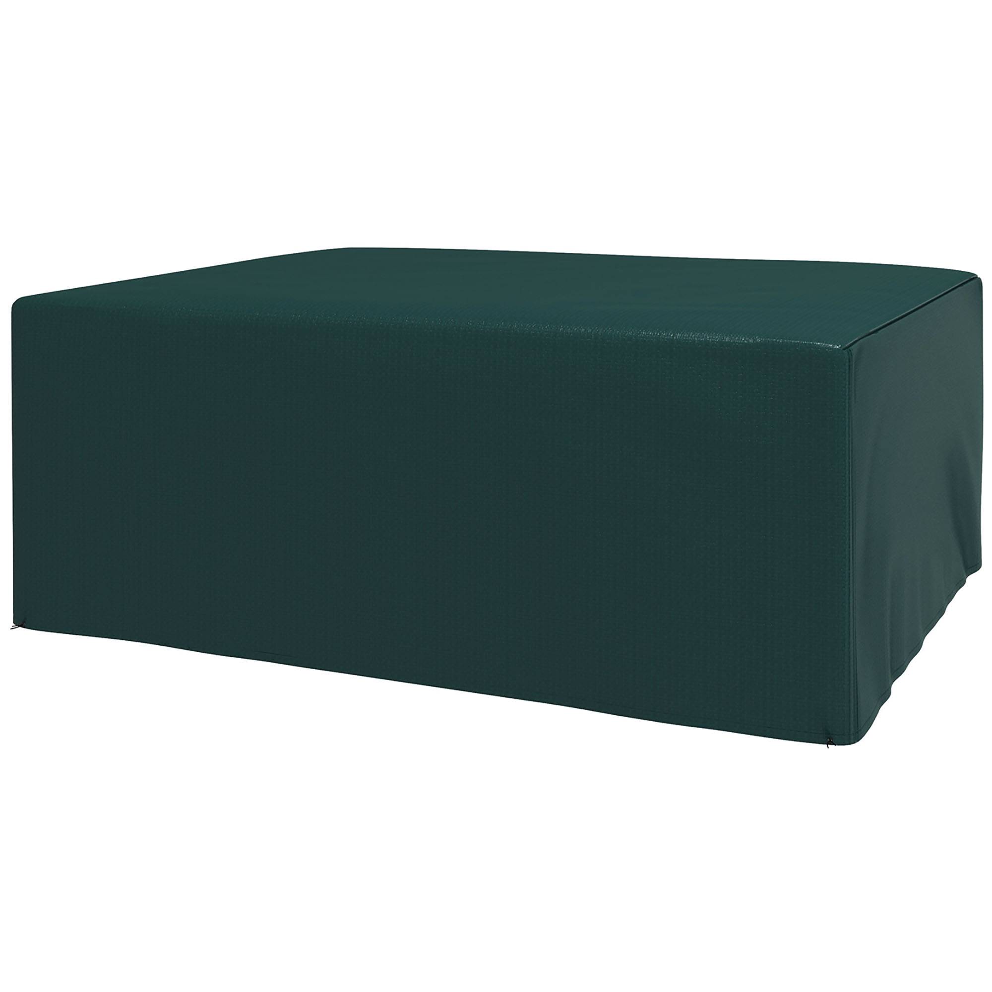 ComfortXL - Housse mobilier de jardin PE vert foncé 235 x 190 x 90 cm imperméable anti-UV avec cordon de serrage - Image 2