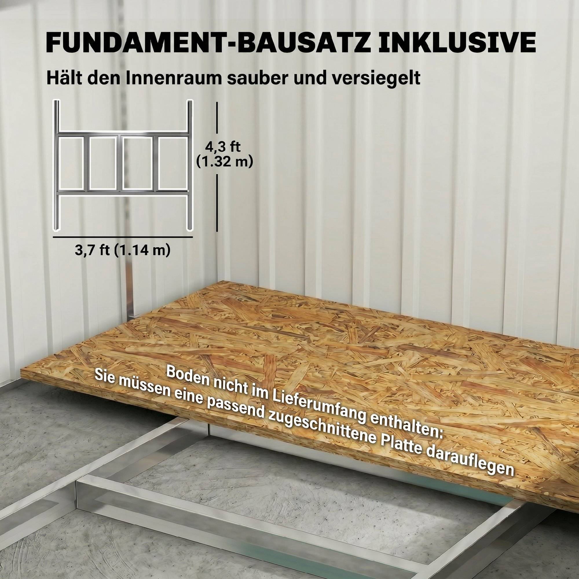 ComfortXL - Abri de jardin métal 2,81 m² 154 x 206,5 cm pour outils et vélo avec étagères - ComfortXL Outdoor Living - Image 8