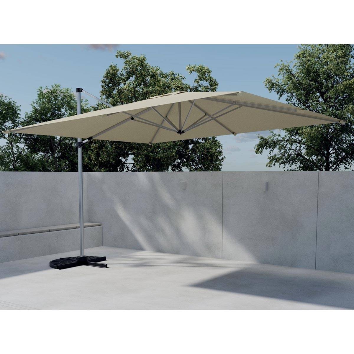 Paris Prix - Parasol Déporté "Ita" 294cm Beige - Image 4