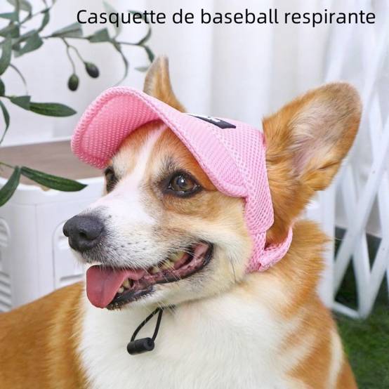 Chapeau de soleil rose pour chien s - IntiMeg - Image 4