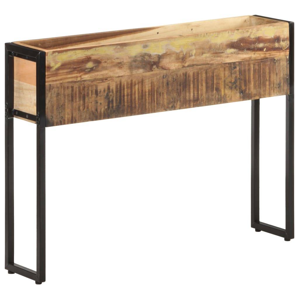 Jardinière | Pot de fleurs | Cache-pot | Bac à fleurs 90x20x68 cm Bois de récupération massif - Image 8