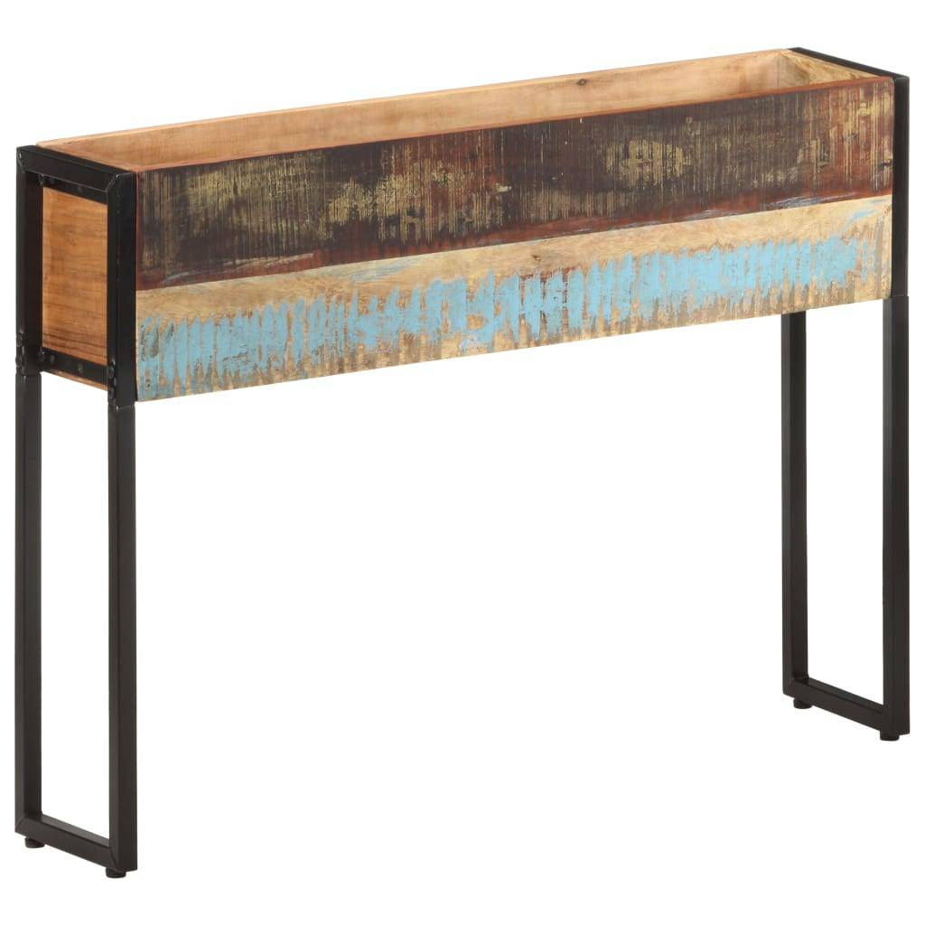Jardinière | Pot de fleurs | Cache-pot | Bac à fleurs 90x20x68 cm Bois de récupération massif - Image 6