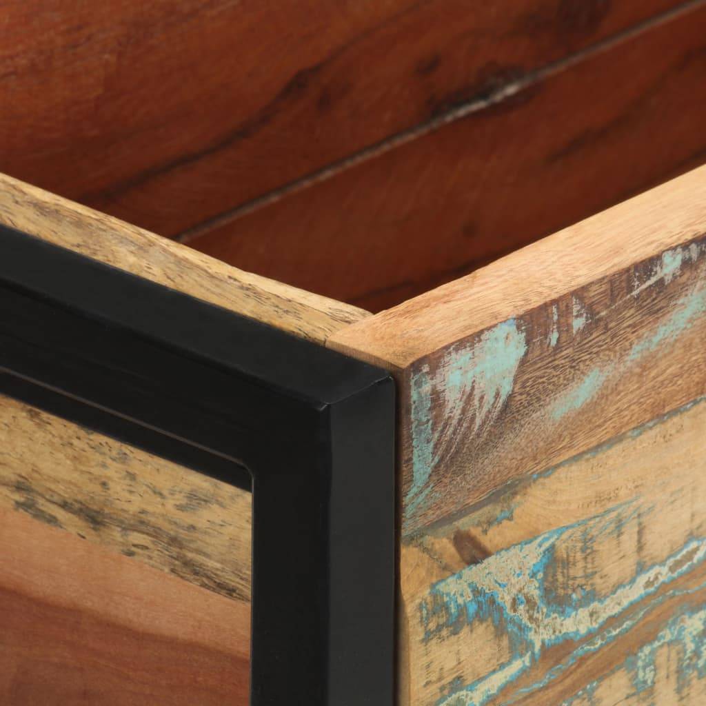 Jardinière | Pot de fleurs | Cache-pot | Bac à fleurs 90x20x68 cm Bois de récupération massif - Image 4