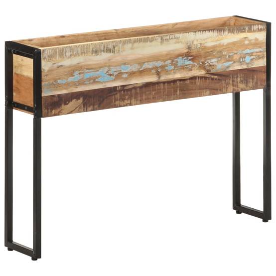 Jardinière | Pot de fleurs | Cache-pot | Bac à fleurs 90x20x68 cm Bois de récupération massif - Image 9