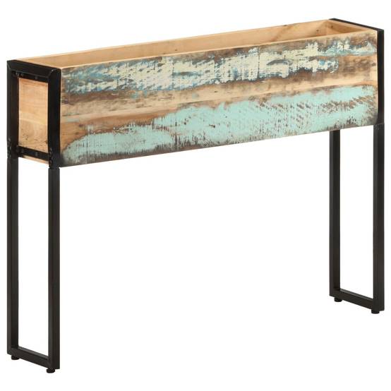 Jardinière | Pot de fleurs | Cache-pot | Bac à fleurs 90x20x68 cm Bois de récupération massif - Image 2