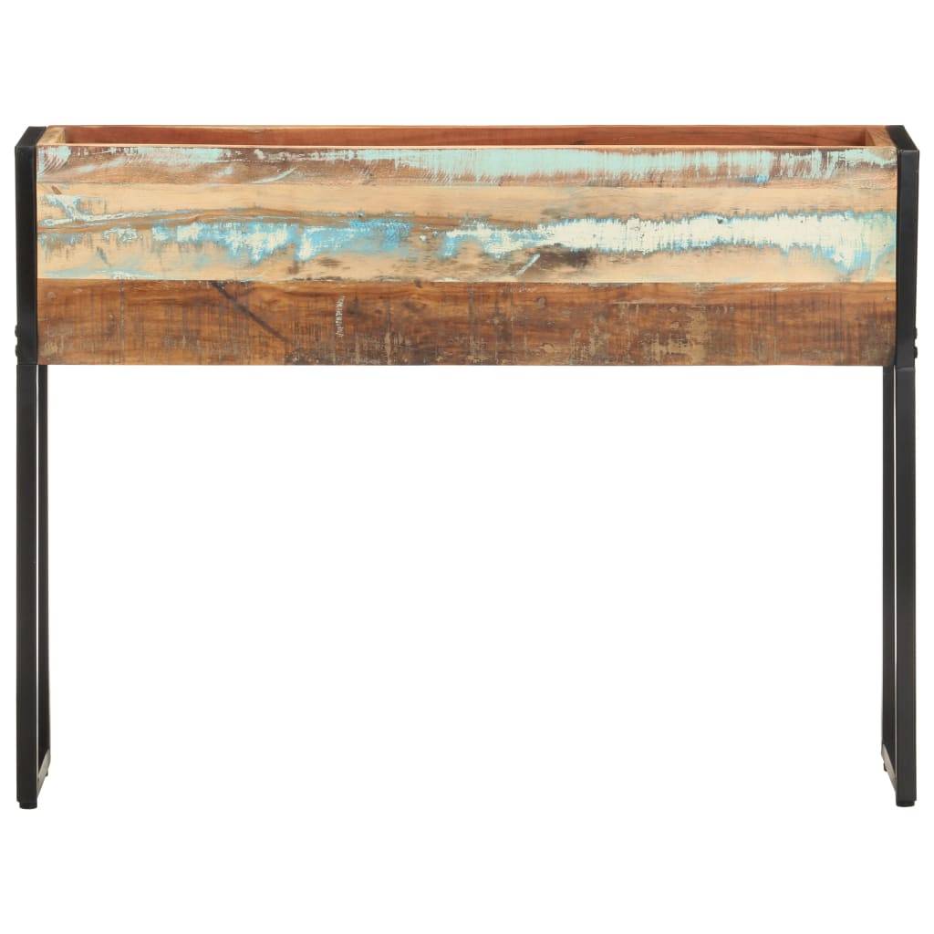 Jardinière | Pot de fleurs | Cache-pot | Bac à fleurs 90x20x68 cm Bois de récupération massif - Image 1